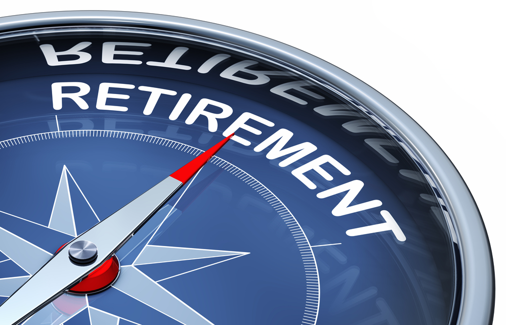 retirement compass concept photo