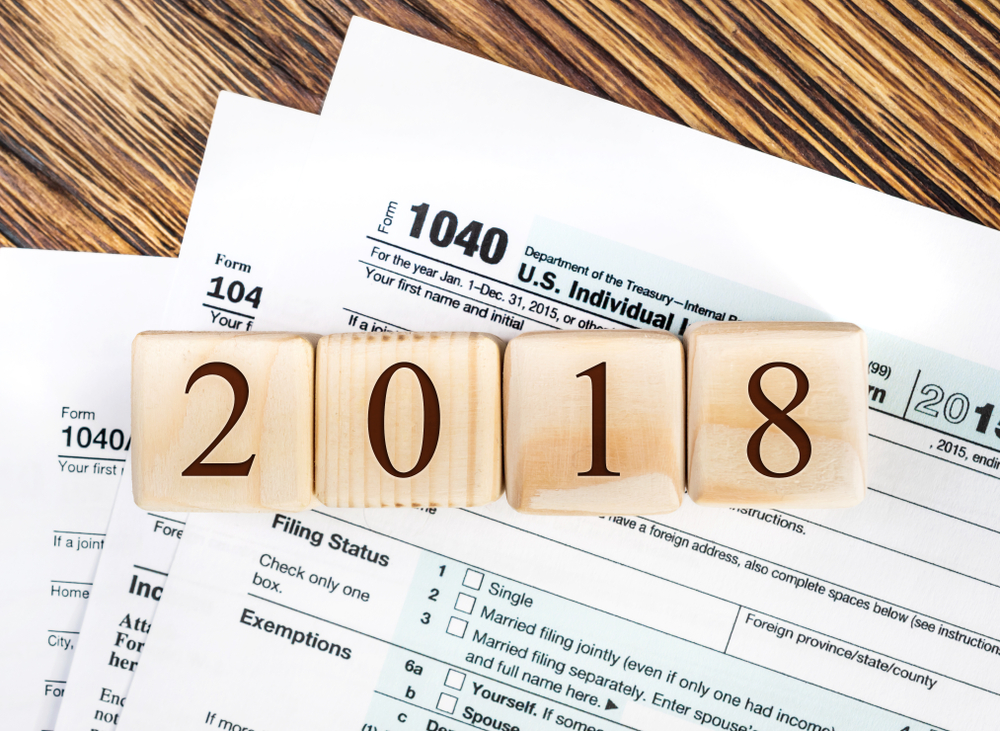 2018 tax concept photo